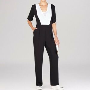 BCBGMaxAzaria Kailan Black Long Sleeve Jumpsuit